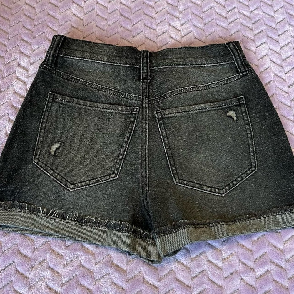 SO Grey Distressed Jean Shorts